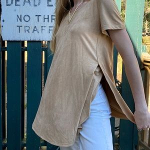 Olivaceous Tan Soft Animal-Like Skin Top